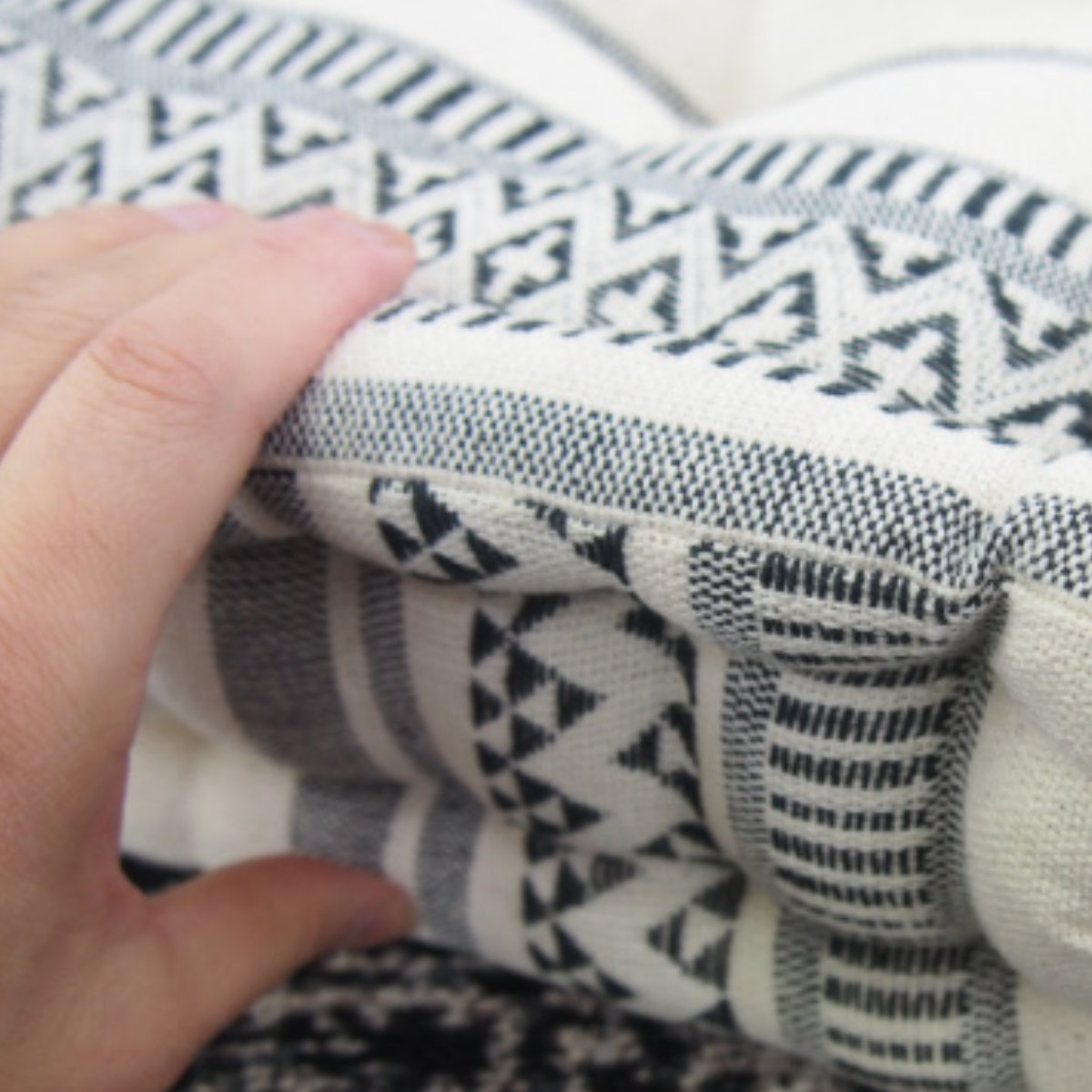 クッション TERRA テラ インド綿 クッキークッション 42×42cm レッド