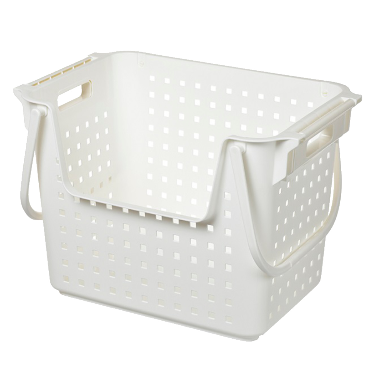 バスケット 積み重ねワイドバスケット ランドリーバスケット