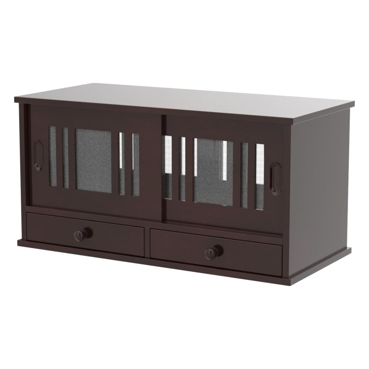 谷村実業 カウンターラック 桐製 幅60cm はい帳 両面引き戸 （ 蠅帳 蝿