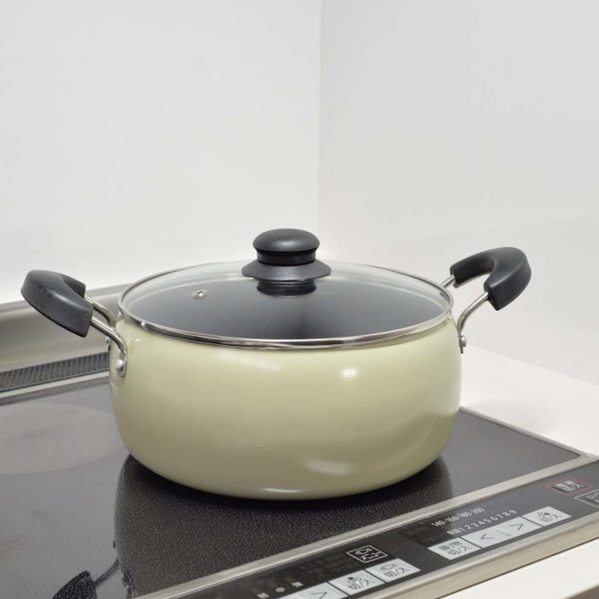 和平フレイズ 両手鍋 22cm IH対応 コロージュ ガラス蓋付き 炊飯 5合