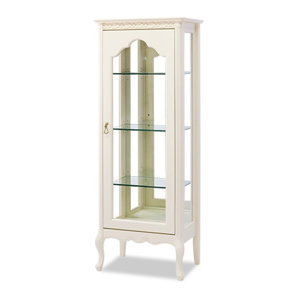 キュリオ ショーケース クラシック調 猫脚 フルール 幅55cm （ 開梱