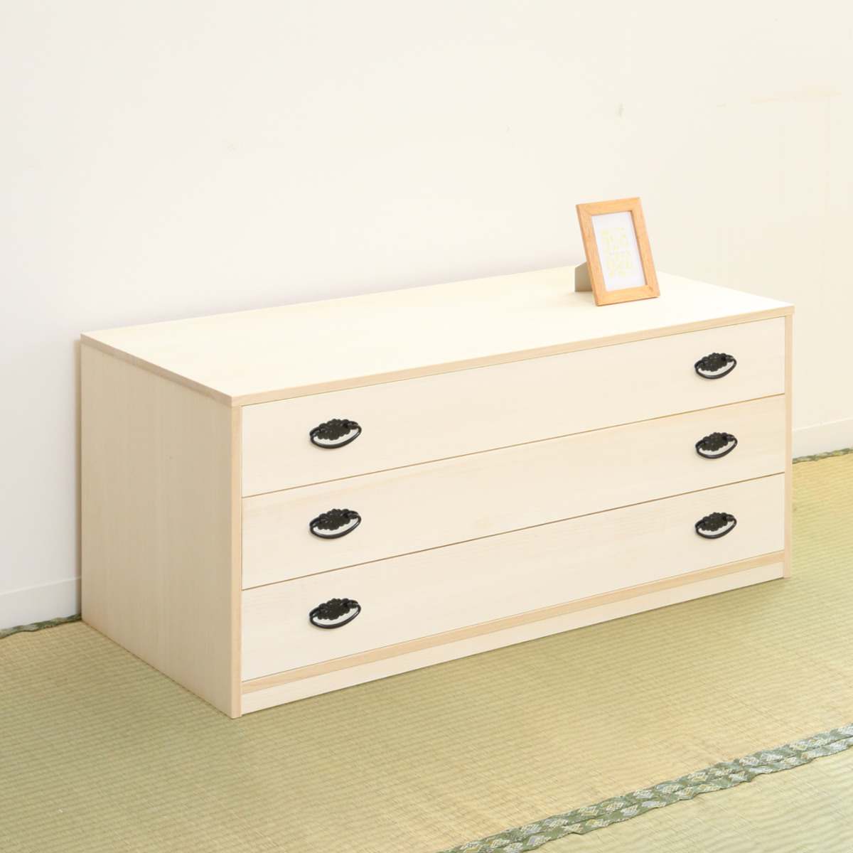 桐タンス 幅98.5cm 3段 引出し 完成品 日本製 （ 桐 桐箪笥 桐たんす