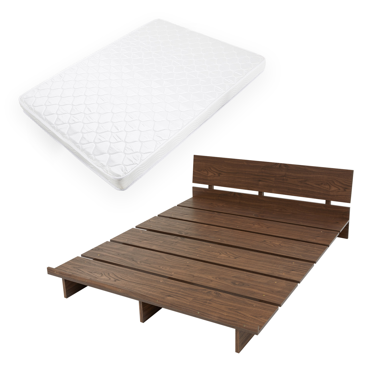 LOWYA（ロウヤ） ダブルベッド ベッドフレーム ベッド ローベッド ロー