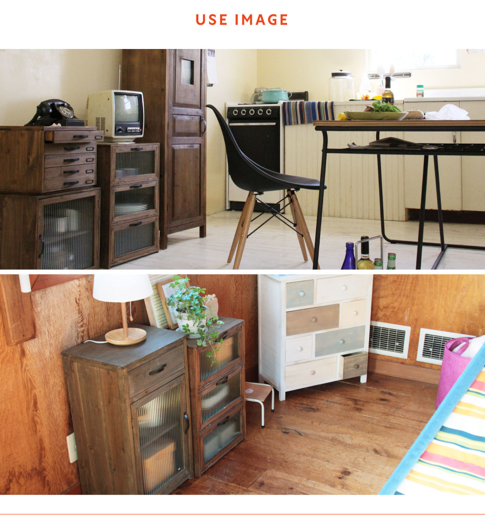 東谷 チェスト 木製 3段 完成品 幅40 フラップ式 キャビネット 目隠し