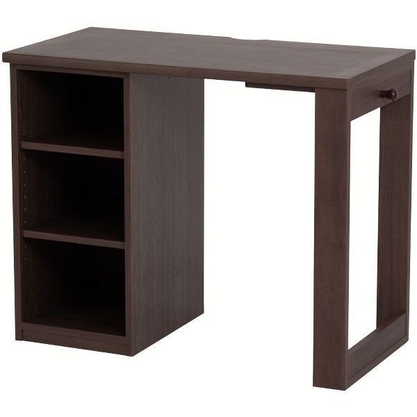 デスク シンプル 机 棚付き おしゃれ 幅90cm 勉強机 学習デスク 学習机