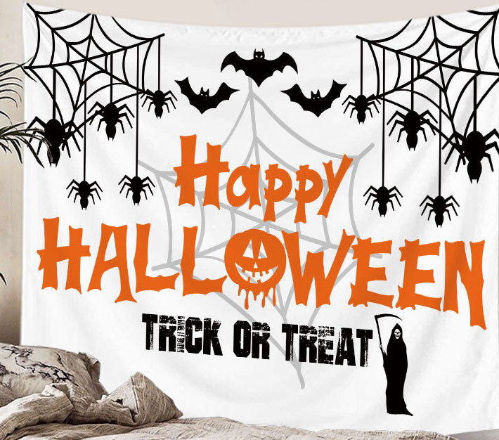 ハロウィン 飾り タペストリー 背景布 かぼちゃ 装飾 仮装 犬 猫