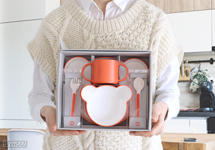 特典付き】食器セット ベビー クマ キッズディッシュギフトボックス