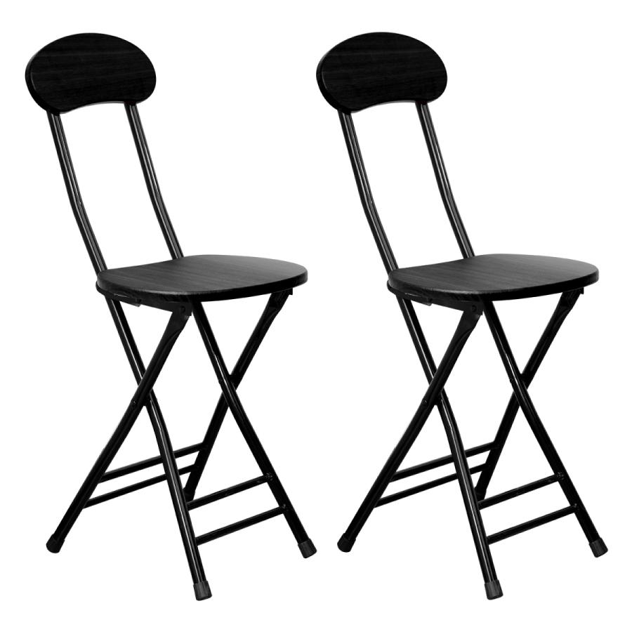 PROBASTO 折りたたみチェア ダイニングチェア 2脚セット 背もたれ付