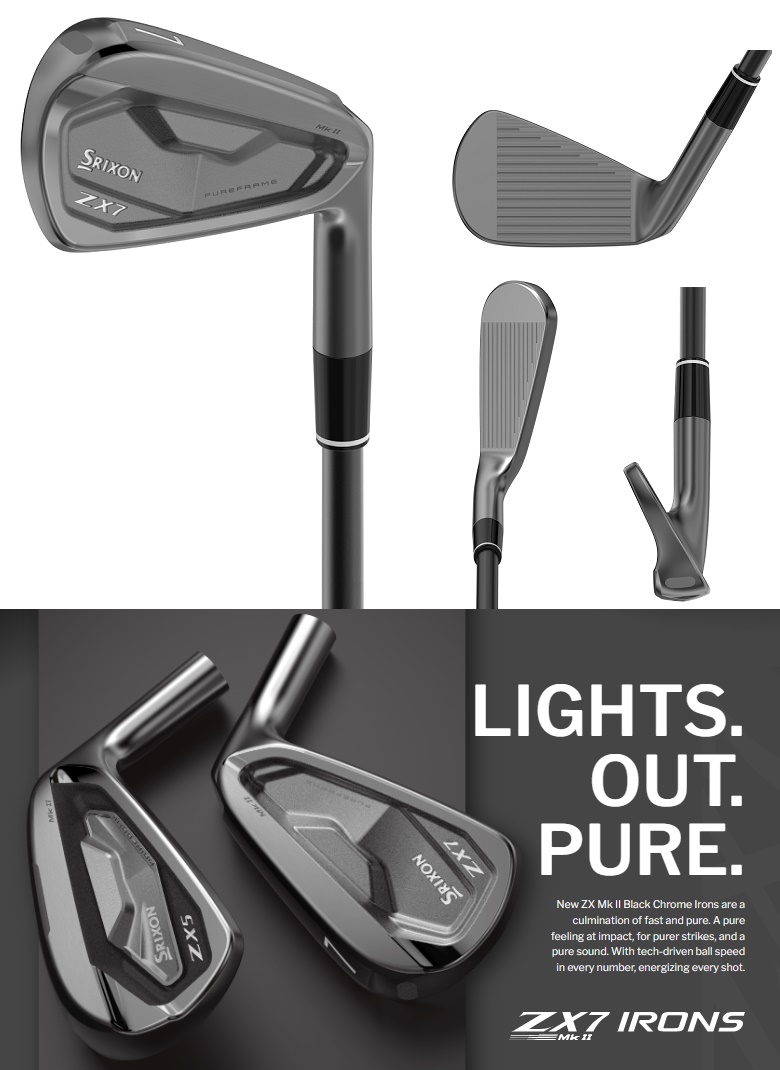 SRIXON 限定アイアン！Srixon ZX7 Mk II Black Chrome Iron スリクソン