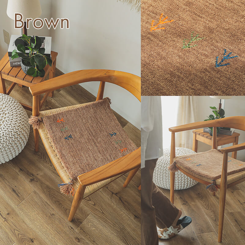 グラムスタイル ギャベ ギャッベ 座布団 チェアパッド 40cm クッション