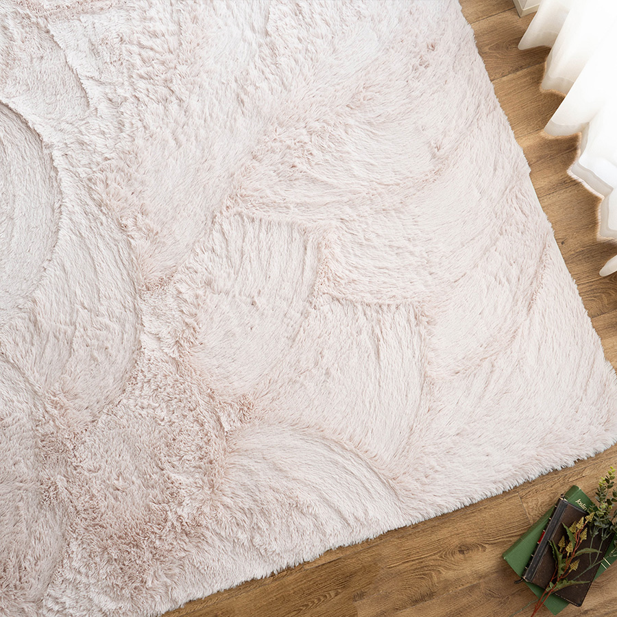 サヤンサヤン ラグ 1.5畳 130x190 洗える シャギー ラグマット