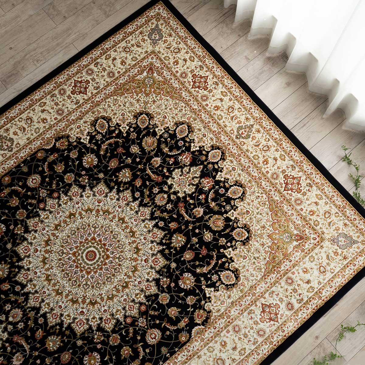 サヤンサヤン ラグ 200x250 約 3畳 高密度 100万 ノット ペルシャ絨毯