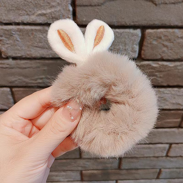 うさみみシュシュ ヘアゴム ファーシュシュ キッズ 女の子 レディース