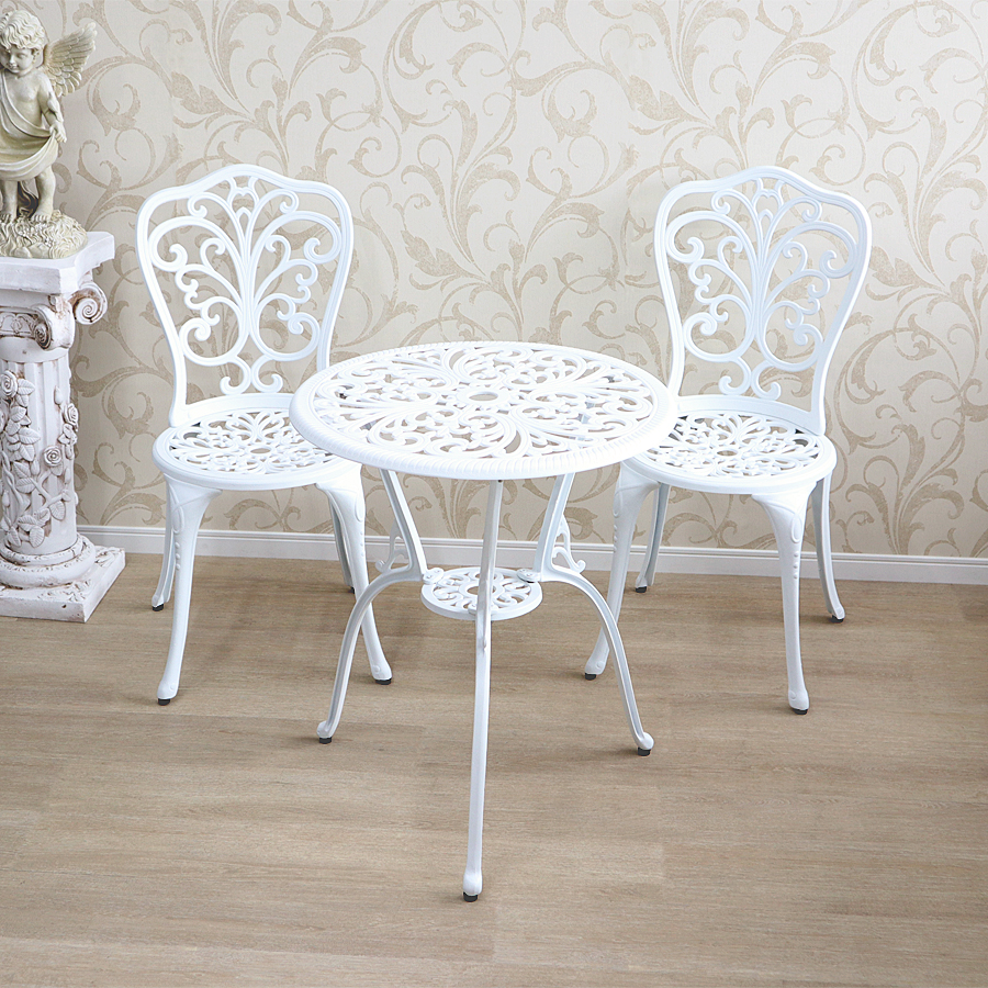 ガーデンファニチャー チェア ホワイト アンティーク ガーデン