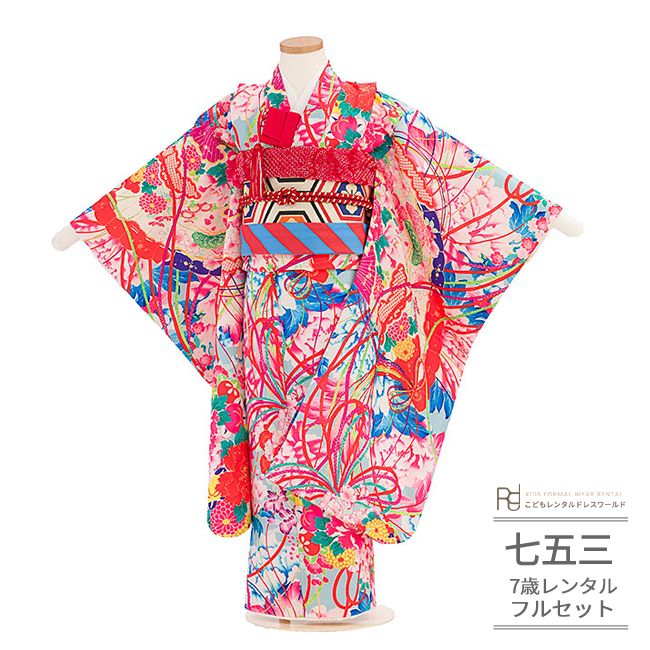 七五三 着物 7歳 女の子 レンタル 正統派 いちは ブランド レトロ