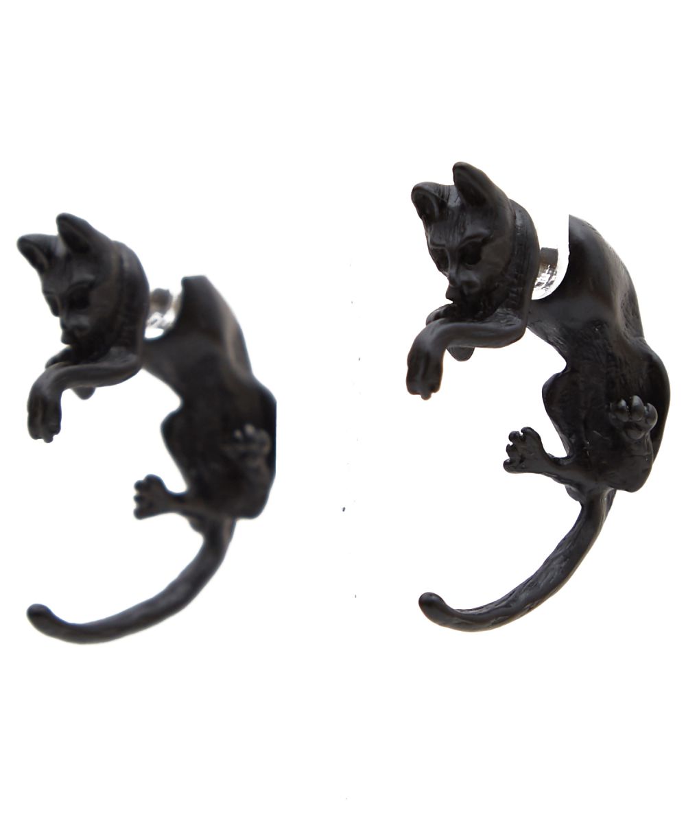 ピアス メンズ レディース 猫 ネコ 黒猫 : ankoROCK - 通販 - Yahoo
