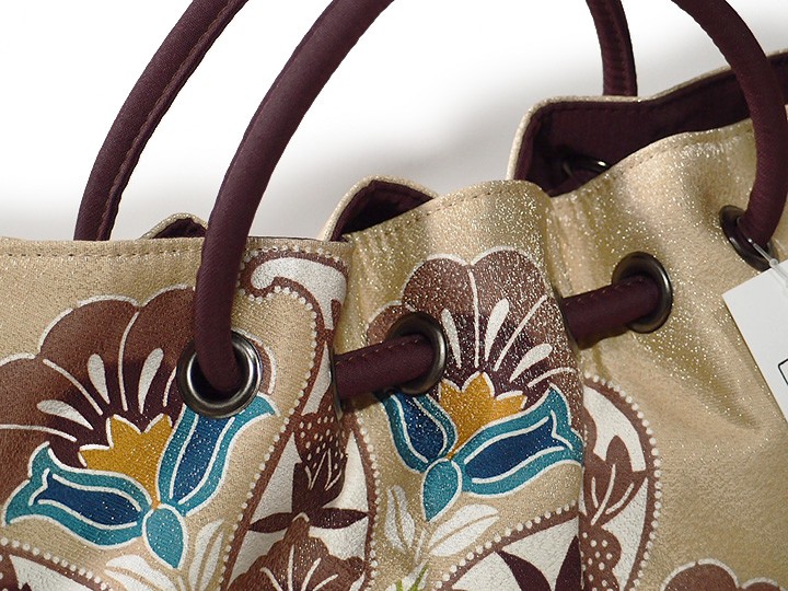 和装 バッグ ハンドバッグ 西陣織 和染 紅型 栗山吉三郎 洋装 兼用 花