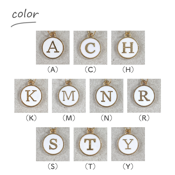 ぬいぐるみ用 ネックレス イニシャル 小物 人形用 アクセサリ
