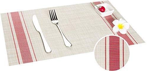 ランチョンマット P01 おしゃれ 4枚 セット 北欧 水洗い可 汚れ 傷防止