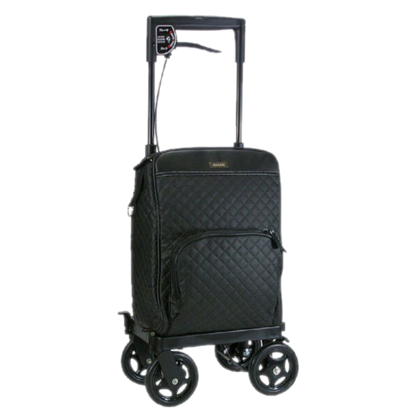 島製作所 ショッピングカート 4輪 シルバー おしゃれ 保冷大容量 静音