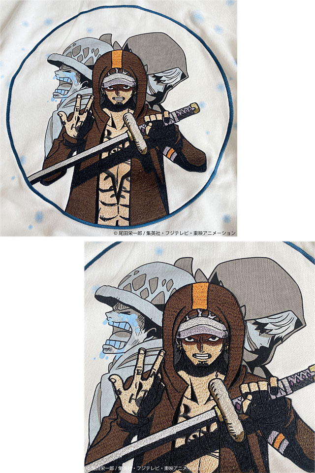 絡繰魂×ONE PIECE 愛と自由スウェットパーカー「コラソン＆ロー」 絡繰