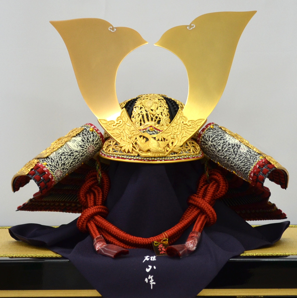 五月人形 雄山作 着用収納兜飾り 30号 竹雀之兜 : 人形の三信 - 通販