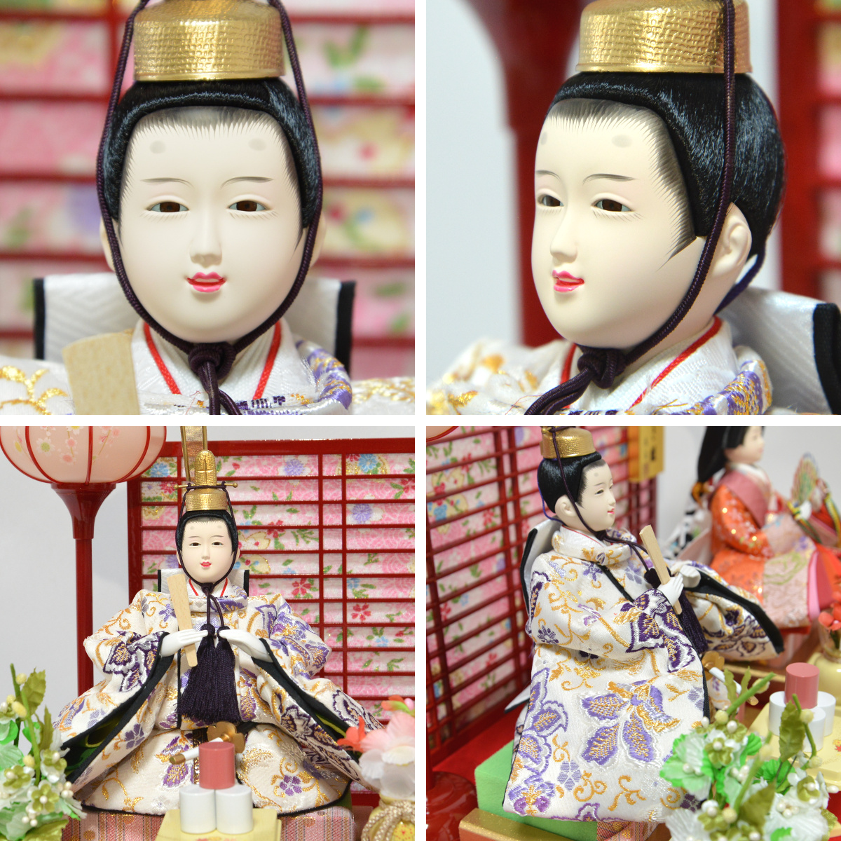 雛人形 ケース飾り 親王飾り アクリルケース LED 藤翁作 : 人形の三信