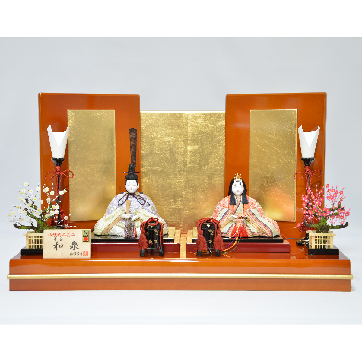 雛人形 木目込み 親王飾り 真多呂 本金 和泉雛 : 人形の三信 - 通販