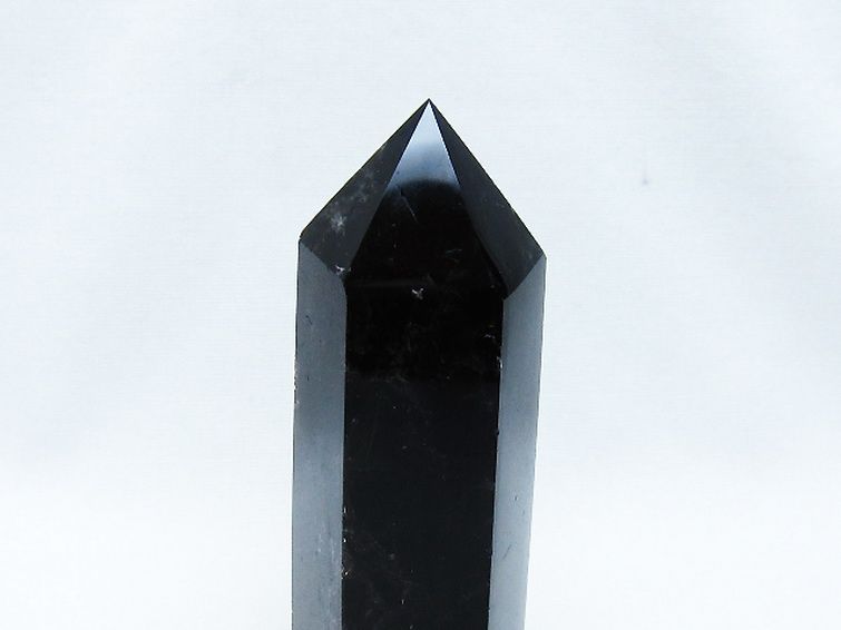 モリオン 純天然 黒水晶 六角柱 [t401-4788]