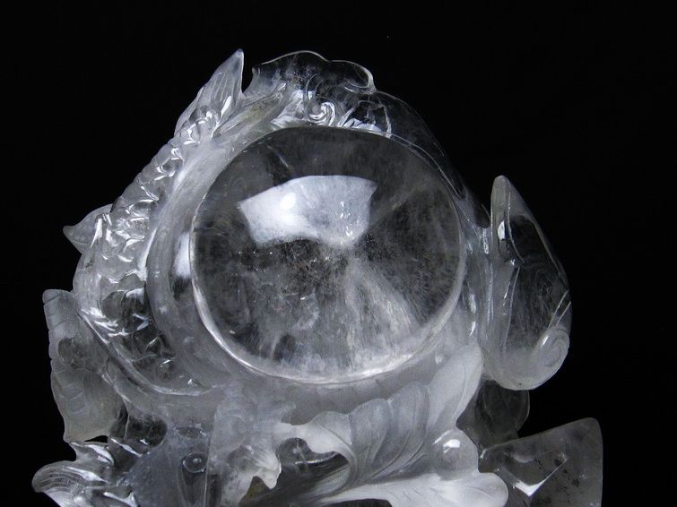 4.3Kg ヒマラヤ水晶極上龍 置物[T42-438]