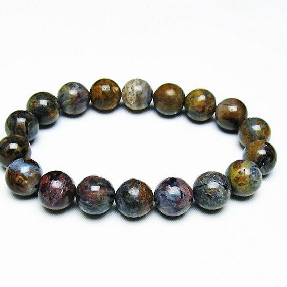 フォッシルコーラル ブレスレット 化石珊瑚 19mm t155-1271 : 誠安