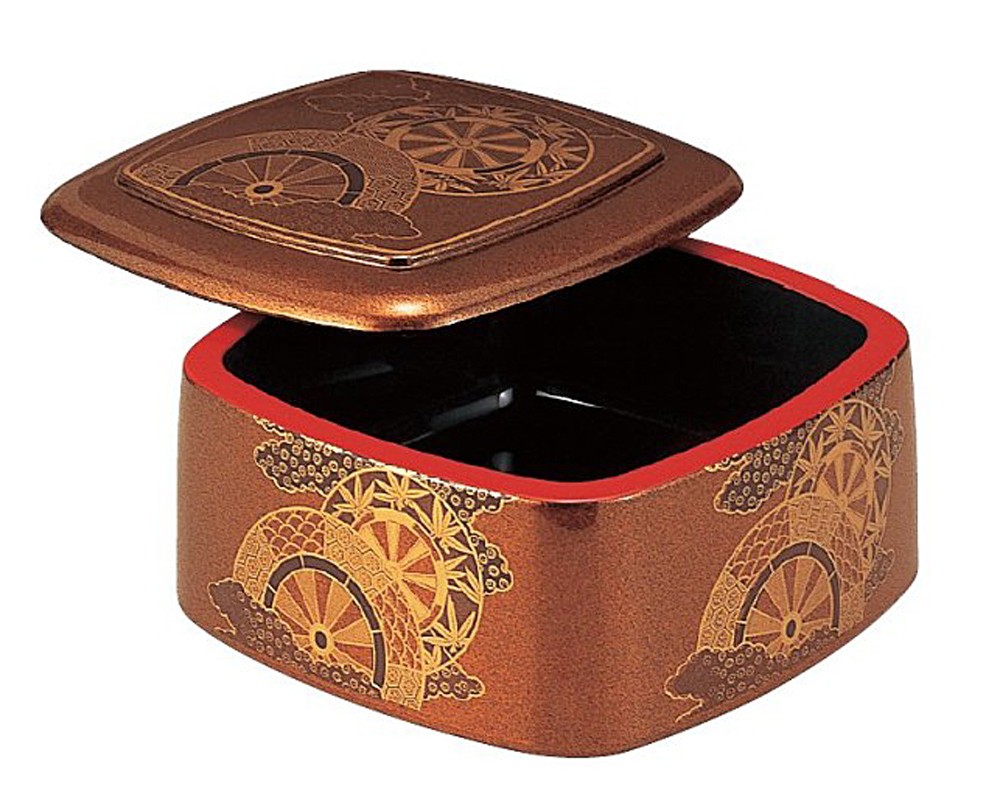 寿司桶 4客組 三味胴ちらし重 3種柄 1人用 業務用 日本製 手巻き寿司