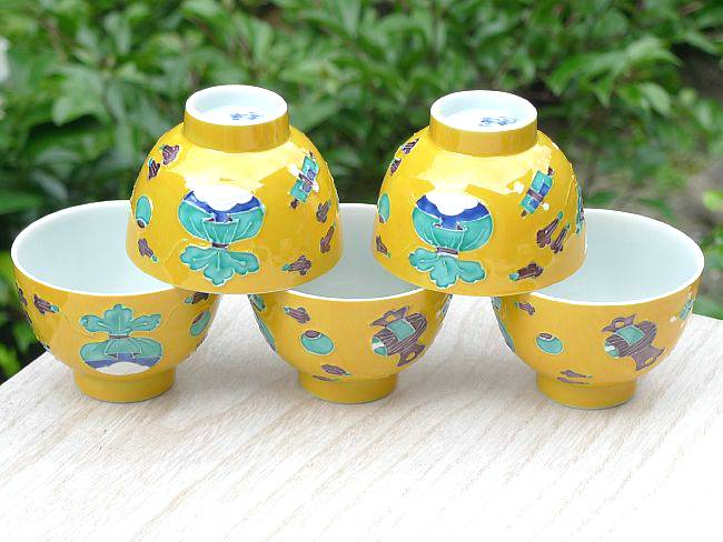 京焼 清水焼 黄交趾宝尽し煎茶器揃 昭阿弥 : 松韻堂 Yahoo!店 - 通販