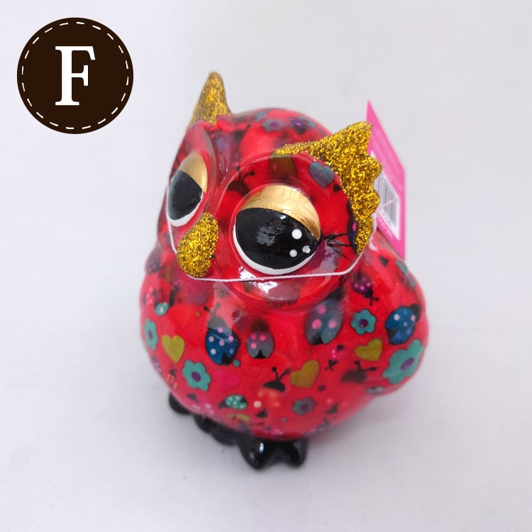 POMME PIDOU ポンピドゥ 貯金箱 AS301-100 10cm 陶器製 ふくろう