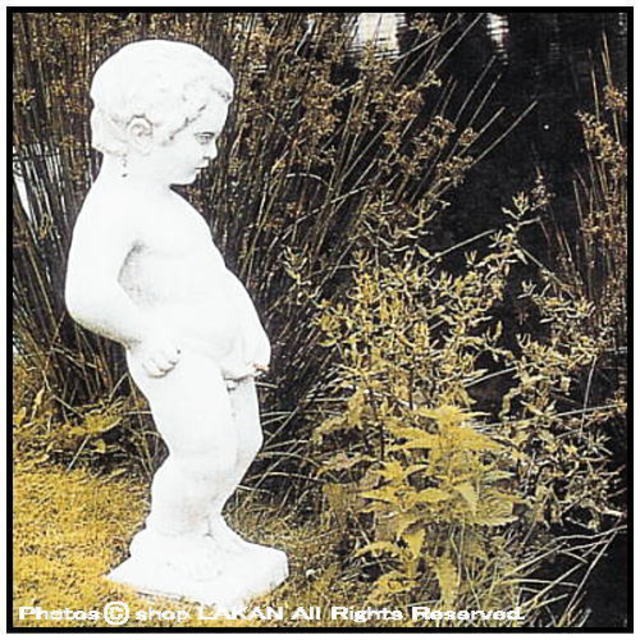 小便小僧H62cm イタリア製洋風庭園 石造人気子供像 / イタルガーデン社