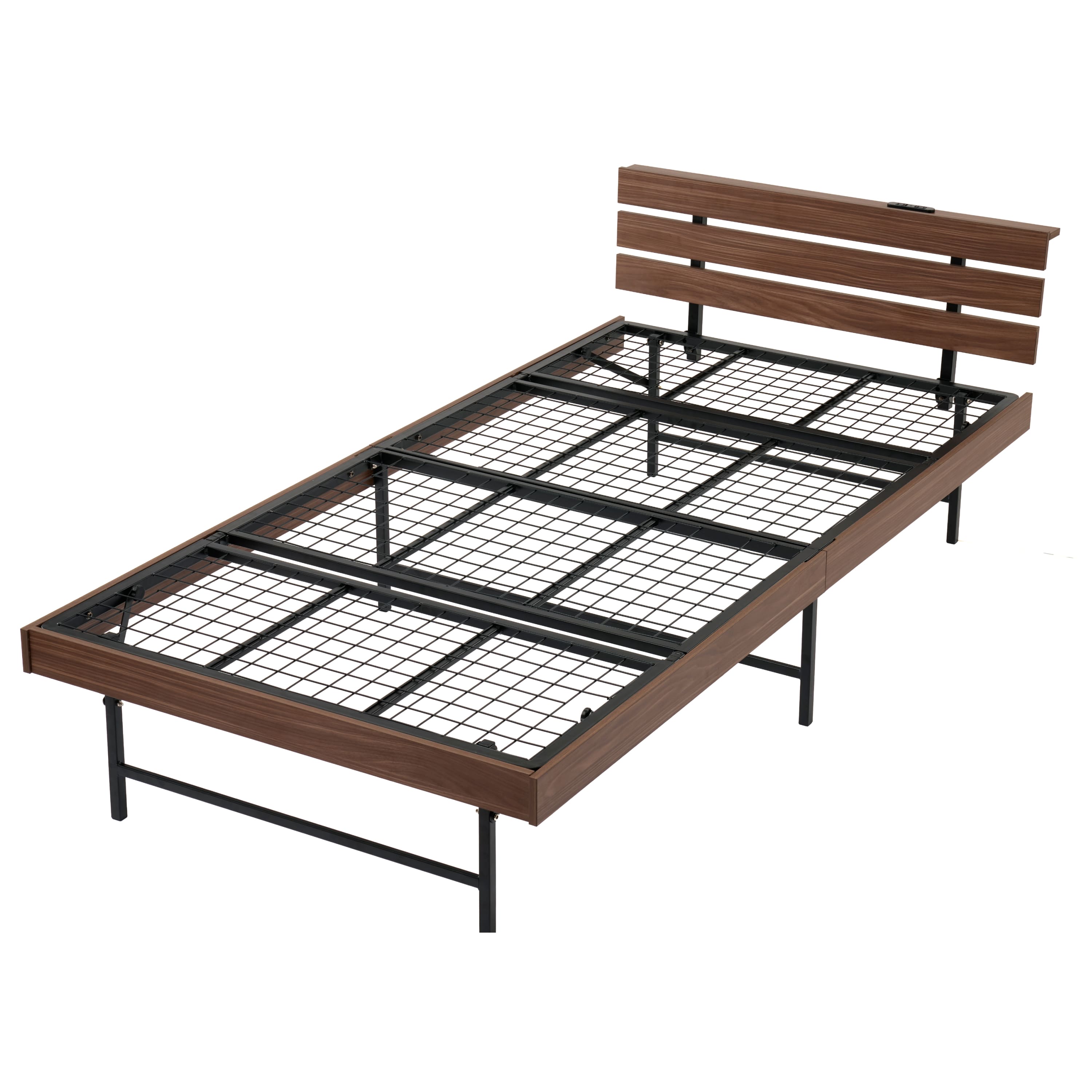 GOKUMIN ゴクミン シングルベッド 木製 ベッドフレーム スチールベッド