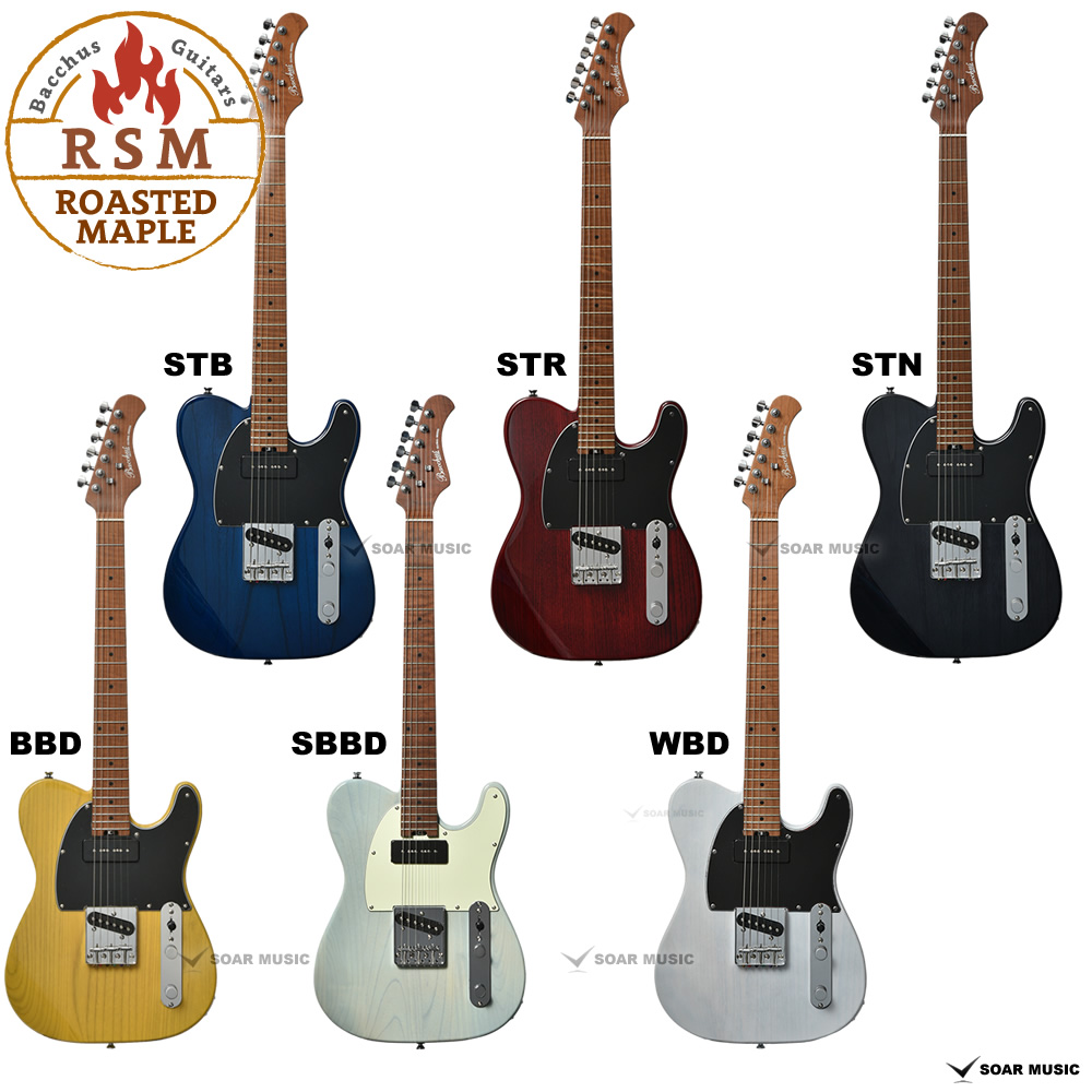 Bacchus（バッカス） TACTICS-ASH/RSM ローステッドメイプルネック採用