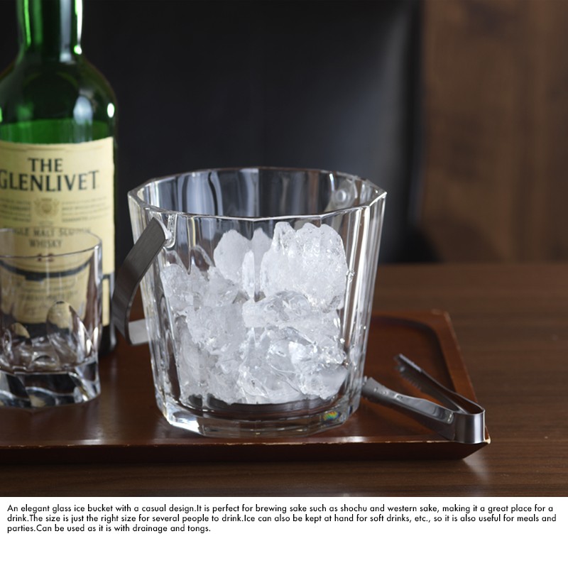 アイスペール エスキナ 氷バケツ アイスバケツ ガラス 日本製 アイス
