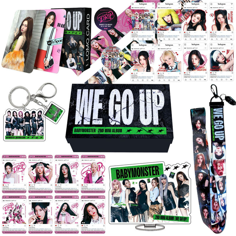 BABYMONSTERグッズ ギフトボックス フォトカード WE GO UP テープ