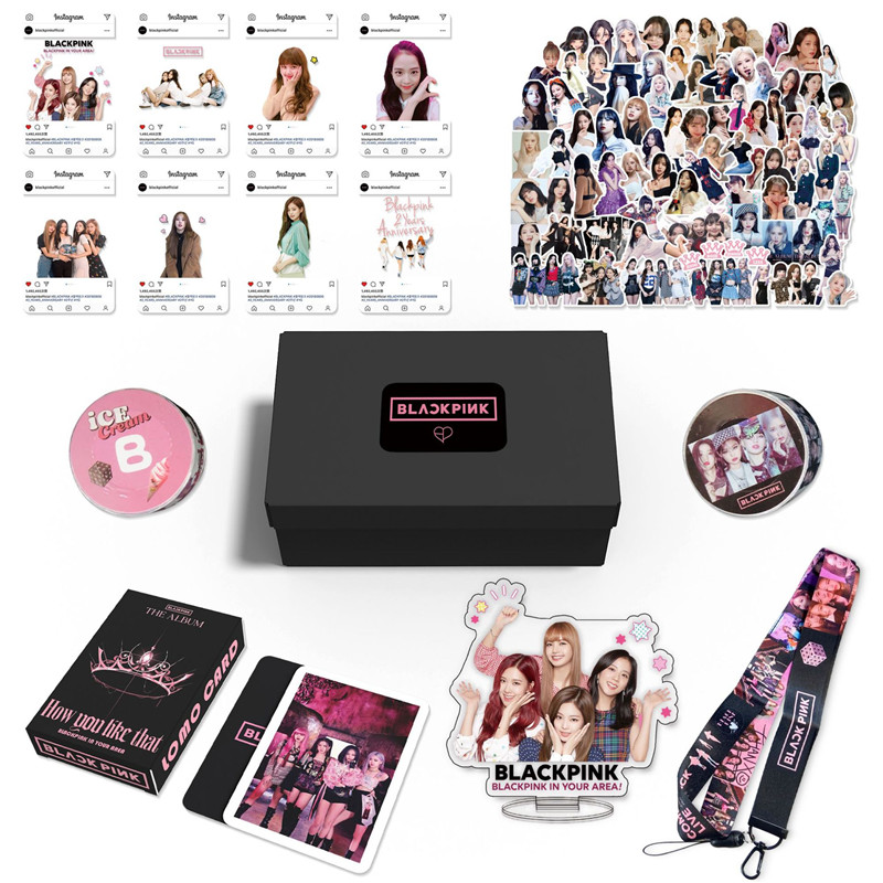 Blackpinkグッズ ギフトボックス フォトカード テープ How You Like