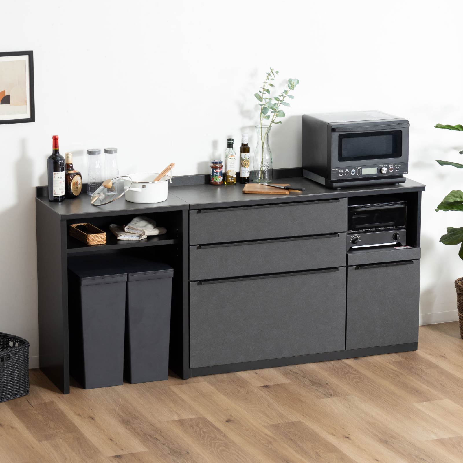 tac INTERIOR（タックインテリア） キッチンカウンター 180 幅