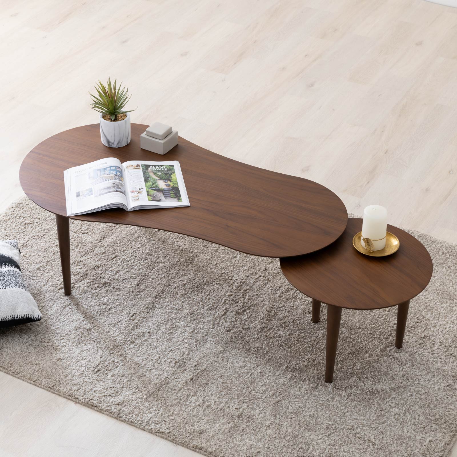 SANKI CORPORATION（サンキコーポレーション） ローテーブル 北欧 伸長