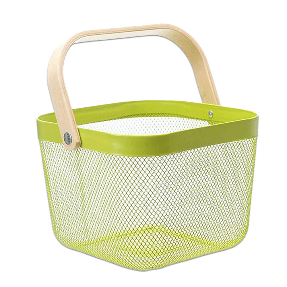 TAMATOSHI 25日まで3％値引き｜収納かご スチールバスケット 正方形1個