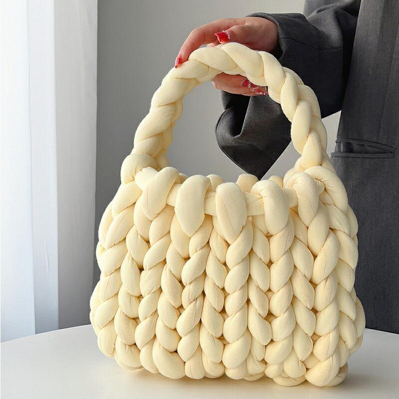 スーパーPayPay チャンキーニット バッグ レディース 手作り