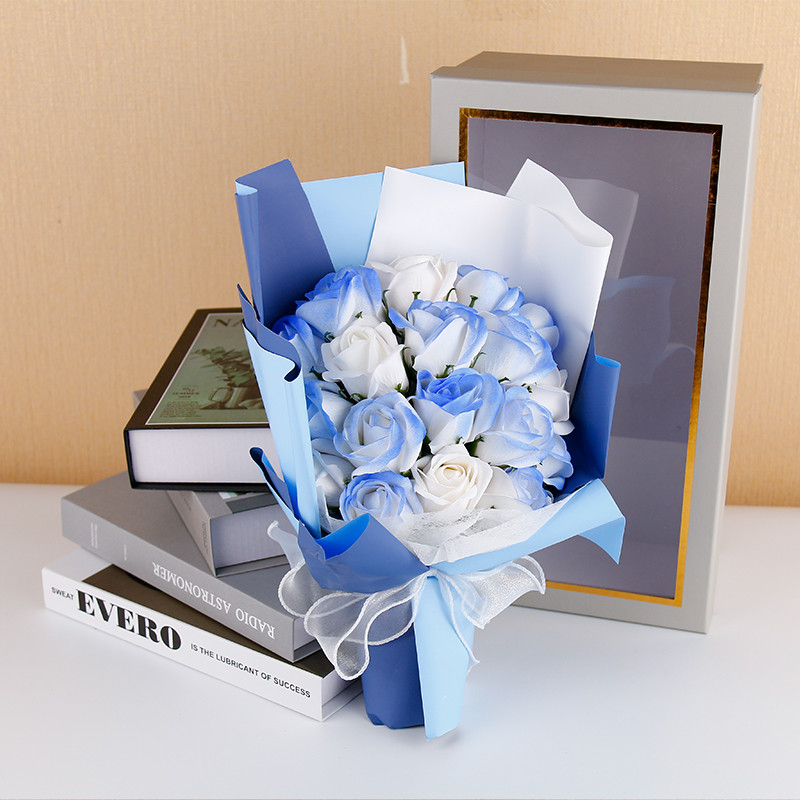 ソープフラワー 花束 誕生日プレゼント ボックス お花 枯れない バラ