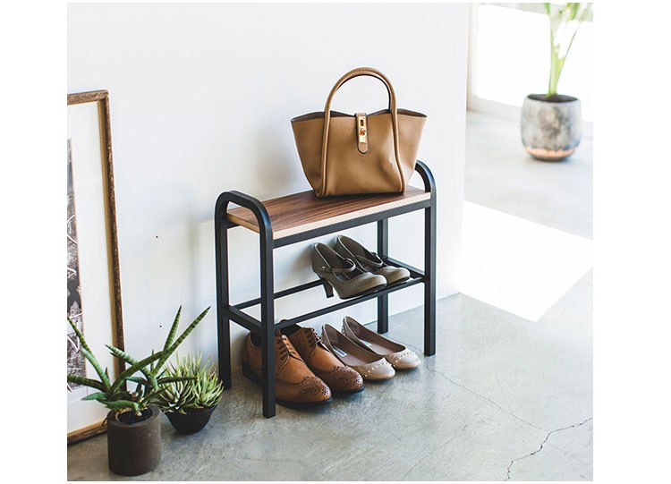 山崎実業 玄関ベンチ タワー tower シューズラック ベンチ 立ちやすい