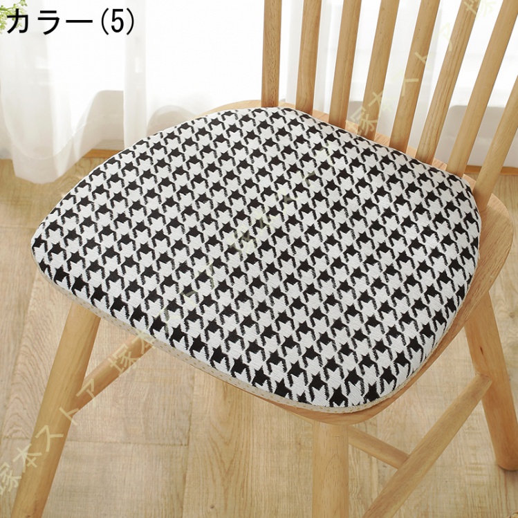 座布団 椅子用馬蹄形クッション ダイニングチェア用クッシ 紐付き