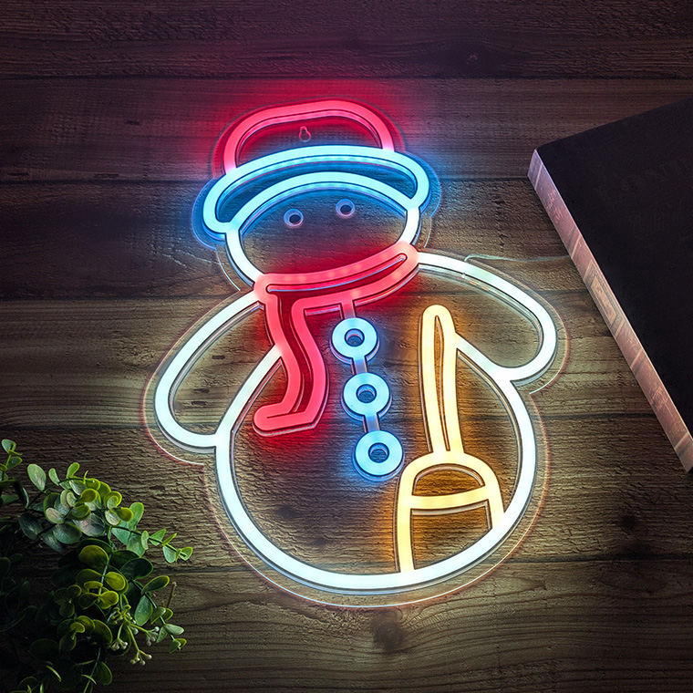 DENKO HOME（電光ホーム） LED ネオンサイン スノーマン USB電源 室内