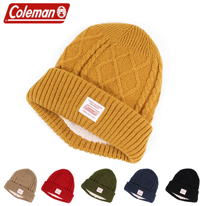 Coleman（コールマン） ケーブル裏ボアニットキャップ 492-0083 : 帽子