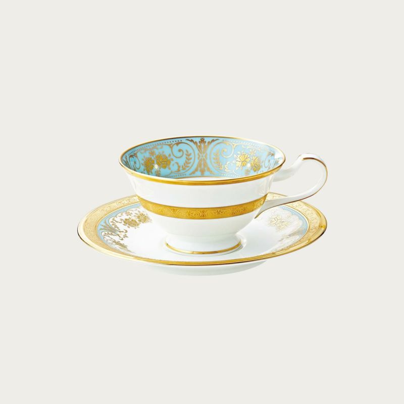 ノリタケ Noritake ジョージアンターコイズ ティー・コーヒー碗皿